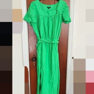 Green linen XXL Who What Wear dress